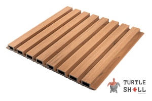 Фасадная (стеновая) реечная панель из дпк Wall Panels Middle Lines, Siberian Pine, Co-Extrusion