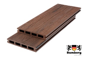 Террасная доска Bamberg SquareFossiled, African Bubinga (Окаменелое дерево)  — Black Deck