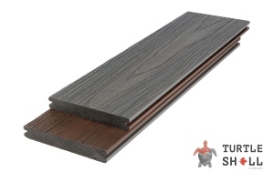 Террасная доска из ДПК Turtle Shell, Solid, Scottish Slatewood, Co-Extrusion (Dual)