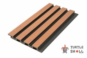 Реечная панель ДПК Turtle Shell, Bar Lines, Siberian Pine, Коэкструзия, 176х13 мм