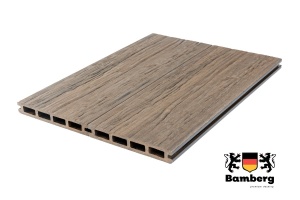 Террасная доска Bamberg SquareFossiled, Lebanese Cedar (Окаменелое дерево)  — Black Deck