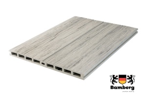 Террасная доска Bamberg SquareFossiled, Karelian Birch (Окаменелое дерево)  — Black Deck